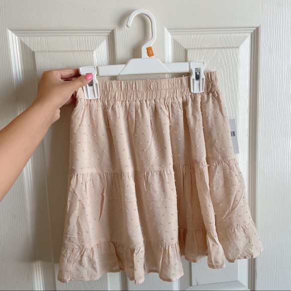 Beige mini skirt - Picture 1 of 4